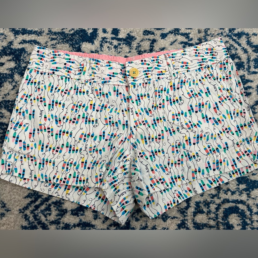 Lilly Pulitzer Walsh Shorts featuring the colorful "Oh Buoy" print